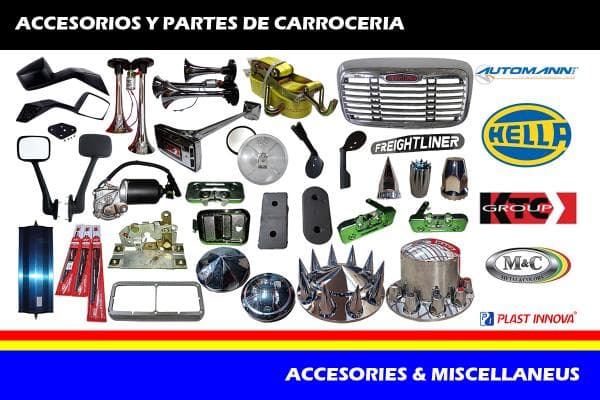 Accesorios y Partes de Carrocería - repuestos para vehículos pesados MUNFRESA